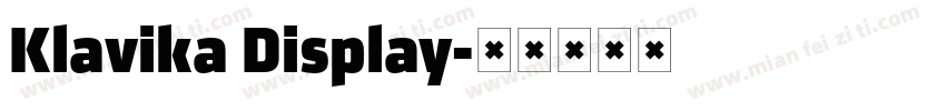 Klavika Display字体转换